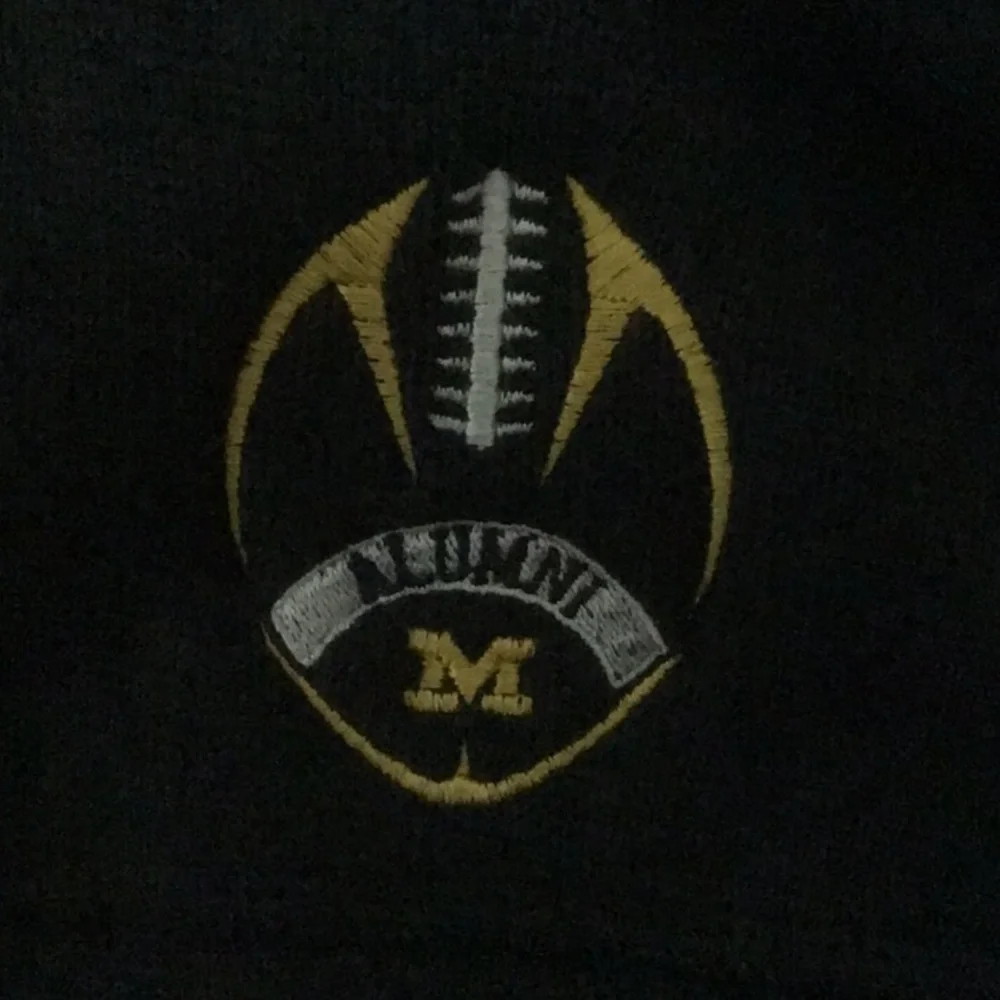 NWT The North Face Sweater Fleece Vest with Michigan Alumni Logo Size XL Navy